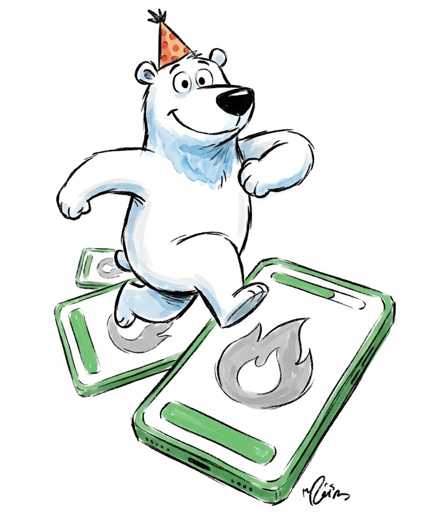 Doogie jumping over habits